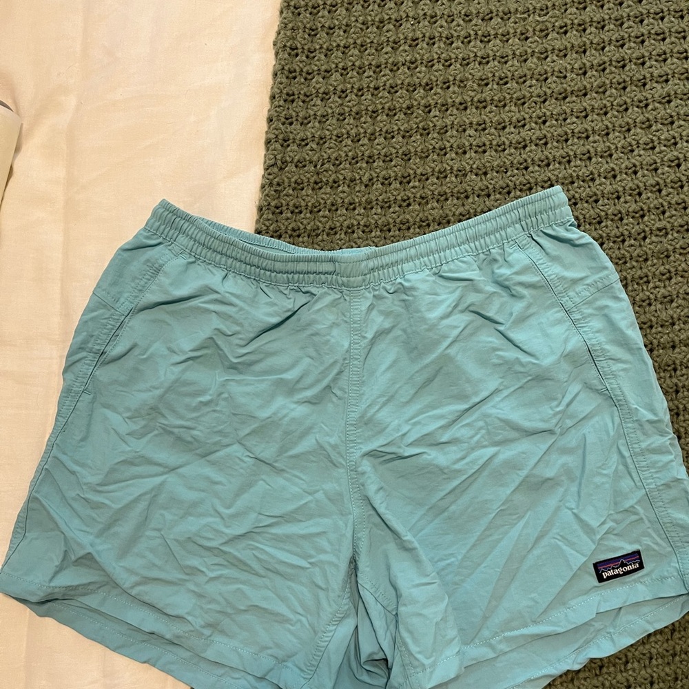 Patagonia Blue Athletic Shorts Lightweight Quick-Dry